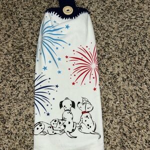 101 Dalmatians 4th of July Kitchen Towel